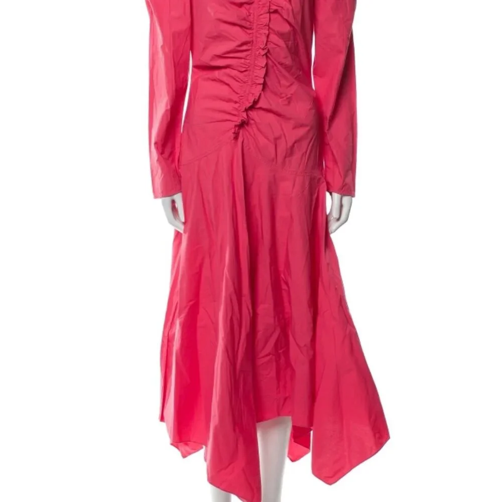 NWOT ULLA JOHNSON Priyanka Dress in Honeysuckle M $570 - Picture 11 of 12